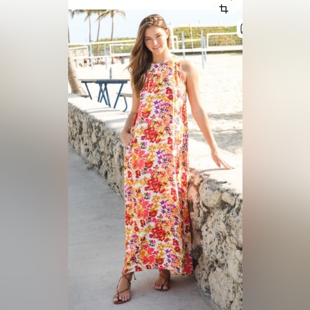 Natural Life Katie Sleeveless Maxi Dress, Size Medium